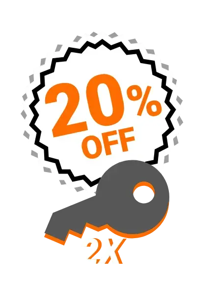 20% Discount on the purchase of 2 Keys Unlimited